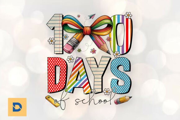 100 Days of School Celebration Teach PNG