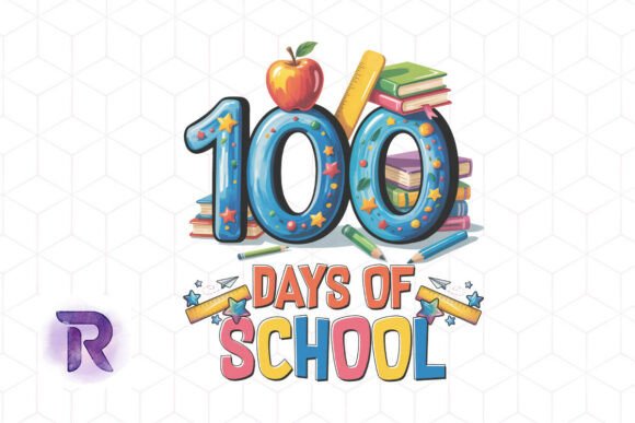 100 Days of School Teacher PNG: Graphics & Crafts