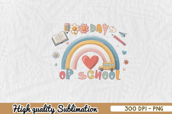 100 of School Teacher Sublimation PNG