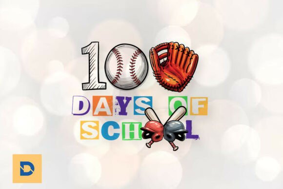 Baseball Just Hit 100 Days of School PNG