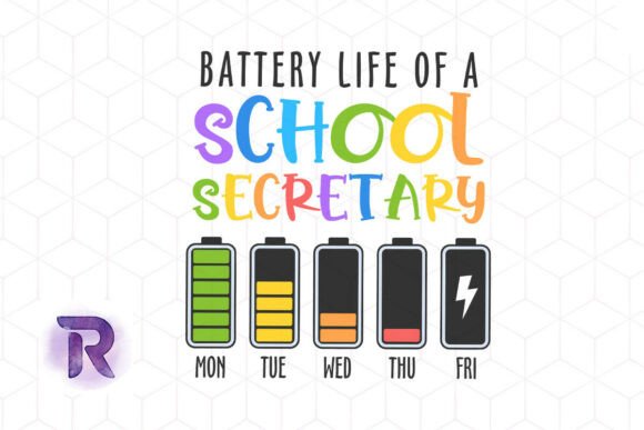 Battery Life of a School Secretary PNG