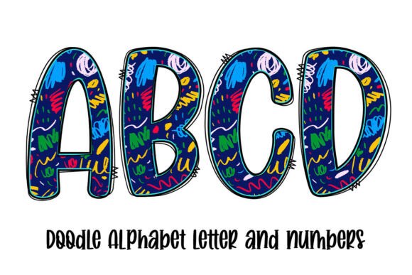 Black to School Alphabet Letters: Graphics and Crafts