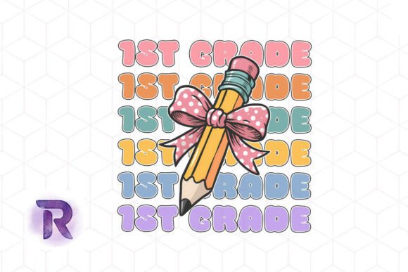 Coquette Bow Pencil Back School PNG: Graphics & Crafts