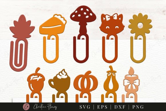 Fall Bookmark SVG Bundle