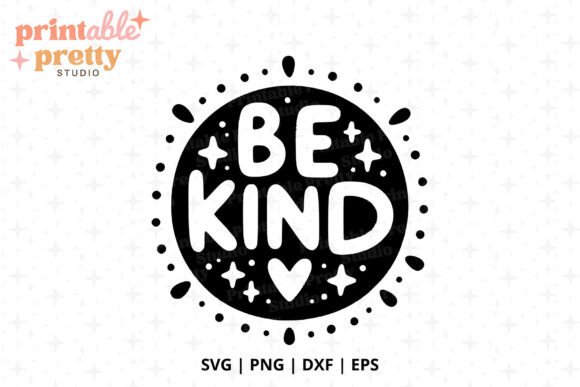 Groovy Be Kind SVG Cut File