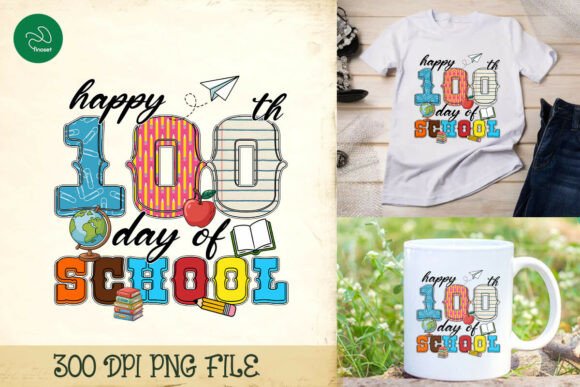 Happy 100 Days of School Cute PNG