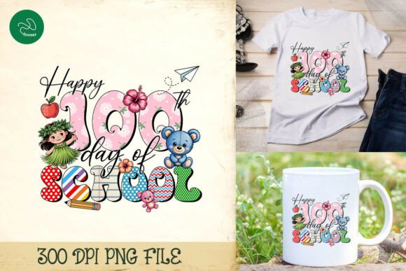Happy 100 Days of School Fun PNG