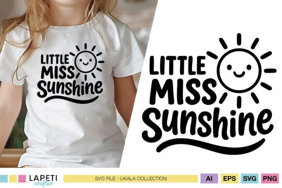 Little Miss Sunshine SVG, Summer Design