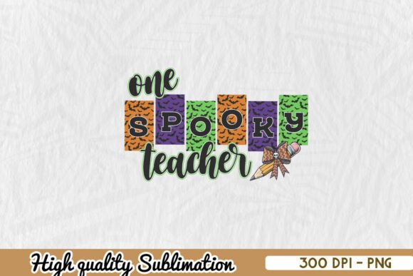 One Spooky Teacher Halloween PNG: Graphics & Crafts for Creative Publishing