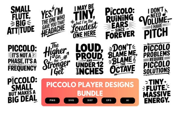 Piccolo Player SVG Bundle Review