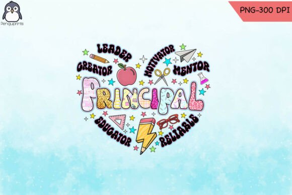 Retro Principal Png Graphics for Crafts