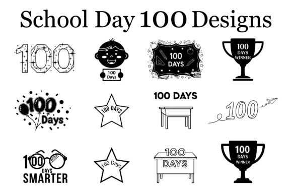 School Day 100 Designs2: Graphics for Crafts