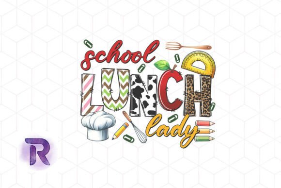 School Lunch Lady PNG Graphics