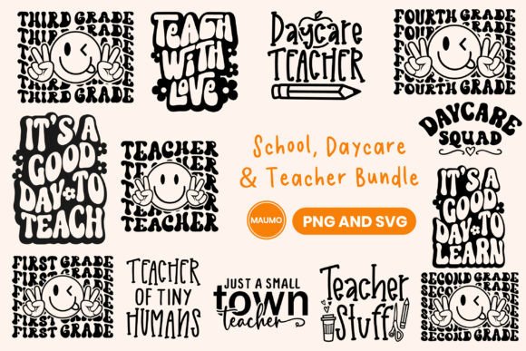 School Teacher Bundle: Graphics for Crafts Projects