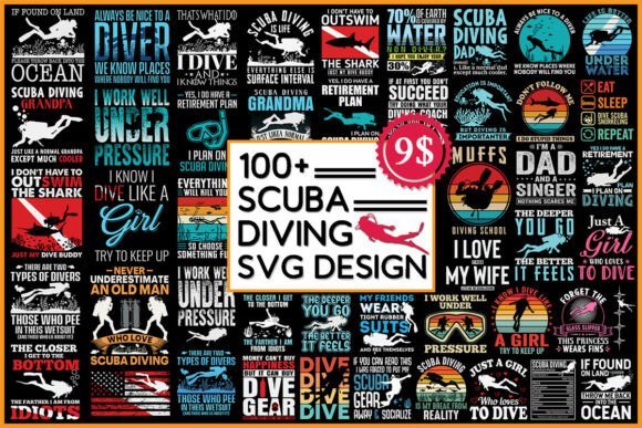 Scuba Diving SVG Bundle: Graphics for Crafts & Small Business