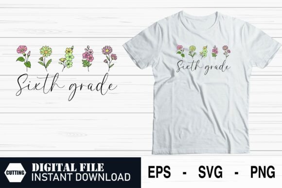 Sixth Grade Vibes – Middle School Back Graphics