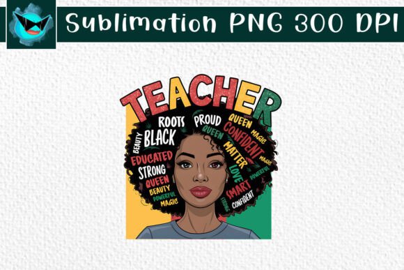 Teacher Afro Juneteenth Equality PNG