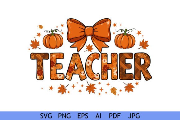 Teacher Fall Pumpkins Autumn Design