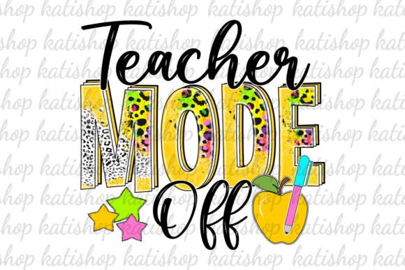 Teacher Mode off Leopard Png Sublimation